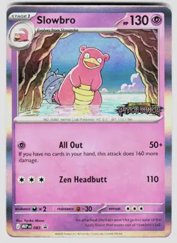 SLOWBRO (PITCH BLACK STAMPED) 083 HOLO P ME: MEGA EVOLUTION PROMO POKEMON NM/M - Image 1