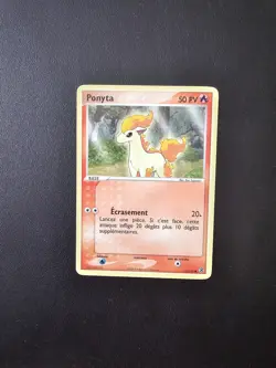 Carte Pokemon COMMUNE Ponyta 76/112 EX Rouge Feu Vert Feuille Bloc EX FR - Image 1