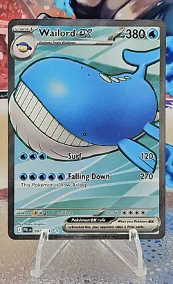 Wailord ex 097/084 ME Pitch Black Holo Full Art Ultra Rare Pokemon NM - Image 1