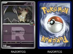 TEAM ROCKETS MIMIKYU TEAM ROCKET 97/217 ASCENDED HEROES POKEMON REVERSE HOLO NM - Image 3