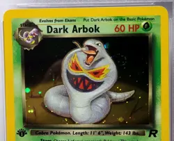 Dark Arbok Holo 1st Edition Team Rocket #2 PSA 9 Mint 2000 WOTC Vintage Pokemon - Image 3