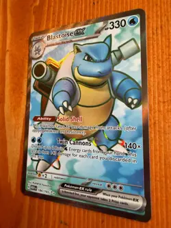 BLASTOISE EX - Pokemon TCG 151 MEW 184/164 (NM) - Image 3