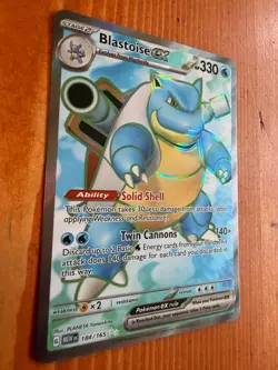 BLASTOISE EX - Pokemon TCG 151 MEW 184/164 (NM) - Image 4