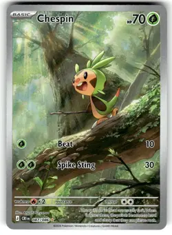 Holo Chespin 087/086 Illustration Rare Chaos Rising Pokemon NM - Image 1