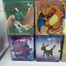 Pokemon TCG EMPTY Stacking Tin Lot Of 5 Umbreon, Pikachu, Gengar, Charizard, …. - Image 2