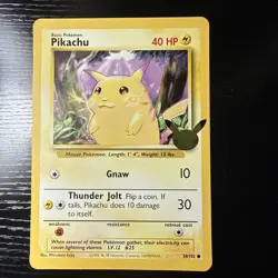 Pikachu Jumbo Promo Pl 58/102 1999-2000 Base Set Not For Play Use Pokemon - Image 1