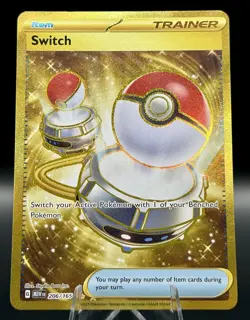 Switch 206/165 SV: Scarlet & Violet 151 Hyper Rare Holo Pokemon TCG Near Mint - Image 1