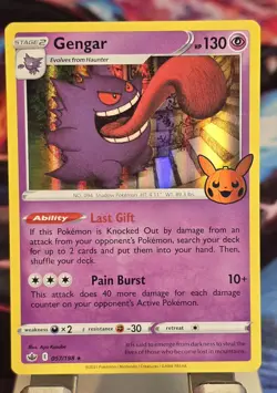 Pokemon Gengar 057/198 HalloweenStamp Holo Rare (EX/NM) - Image 1