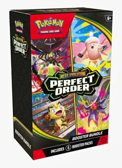 Pokemon TCG Mega Evolution Perfect Order Booster Bundle Box - 6 Packs - Image 1