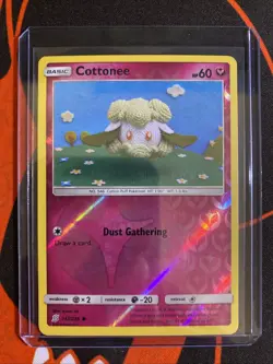 Pokemon Tcg Cottonee 143/236 Unified Minds Reverse Holo - Image 3