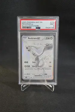 PSA Mint 9 Pokemon White Flare Reshiram Ex BWR 173/86 - Image 1