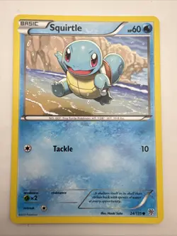 Pokemon TCG Squirtle 24/135 B&W Plasma Storm Rare 2012 - Image 1