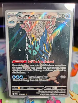 Pokemon TCG Clawitzer 141/132 2025 Mega Evolution Illustration Rare - Image 1
