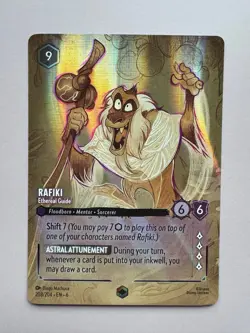 Disney Lorcana Rafiki - Ethereal Guide 208/204 Enchanted Foil - Image 1