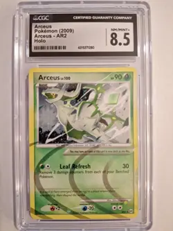 CGC 8.5 Mint + ARCEUS 2009 Arceus AR2 Holo Pokemon Card - Image 1