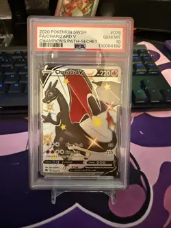 Pokemon Charizard V 79/73 Champions Path Secret Rare Full Art Holo PSA 10 - Image 1