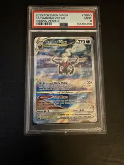 The Pokemon Company 2023 Crown Zenith Darkrai VSTAR GG50/GG70 FA Holo PSA 9 - Image 1