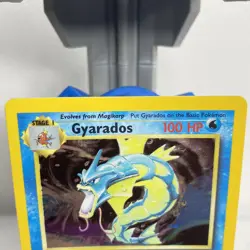 GYARADOS 6/102 HOLO BASE SET UNLIMITED POKEMON HOLO HOLO RARE LP - Image 2