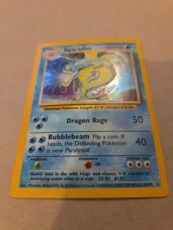 Pokemon Gyarados TCG Base Set Holo Card 6/102 Unlimited Rare LP - Image 2