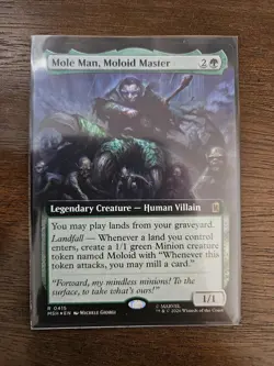 MTG Mole Man, Moloid Master (Extended Art Foil) #415 Marvel Super Heroes - NM - Image 1