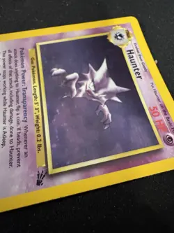 Pokemon TCG Haunter Fossil Unlimited Rare Holo Card 6/62 MP/LP Condition - Image 3