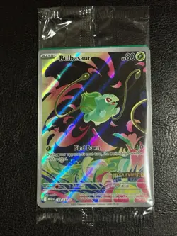Pokemon Card Bulbasaur 133/132 Mega Evolution Stamped Promo Sealed - Image 1
