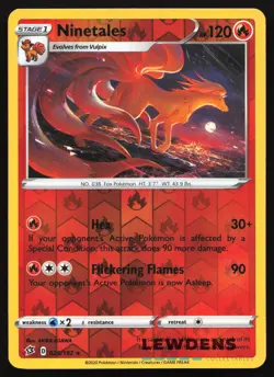 Ninetales - 025/192 - Reverse Holo - Rebel Clash - Pokemon Card - Image 1