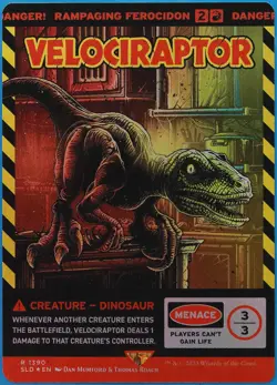 Velociraptor | Rampaging Ferocidon (Secret Lair Promo) FOIL MINT CARD (511998) - Image 1