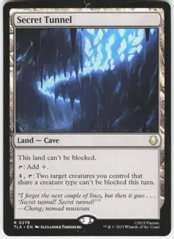 Secret Tunnel 278 Rare Avatar: The Last Airbender Magic: The Gathering Near Mint - Image 1