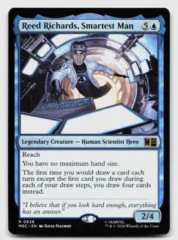 Reed Richards, Smartest Man 636 Commander: Marvel Super Heroes MTG NM - Image 1