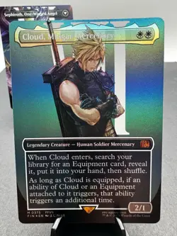 MTG Final Fantasy VII Cloud, Midgar Mercenary + Sephiroth Double-Sided Foil - Image 4