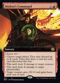 Magic the Gathering (mtg): BRO: Mishras Command - Rare - Foil - Full Art - Image 1