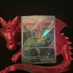 Pokemon TCG Victini SVP 208 Black Star Promo Illustration Rare Card - Image 1