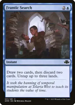 Magic the Gathering (mtg): DMR: Frantic Search - Foil - Image 1