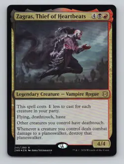 Zagras, Thief of Heartbeats R Foil Zendikar Rising 241 NM - Image 1
