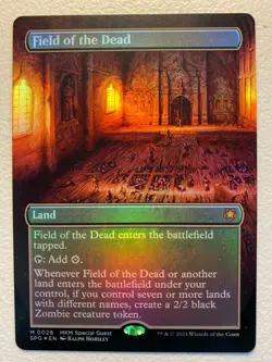 MTG 1x FOIL BORDERLESS Field of the Dead # 28 Special Guests Magic the x1 NM - Image 1