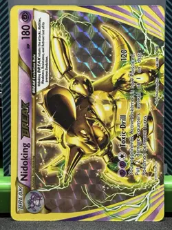 Pokemon TCG Evolutions Holo Card Nidoking Break 46/108 LP - Image 1