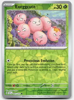 Exeggcute 001/191 Common Surging Sparks Pokemon Reverse Holo Near Mint - Image 1
