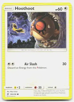 Hoothoot 165/236 Common Unified Minds Pokemon Lightly Played - Image 1