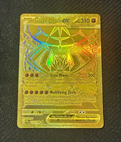Pokemon Mega Zygarde EX 124/088 Gold Full Art Holo Perfect Order HP 310 ENG - Image 1