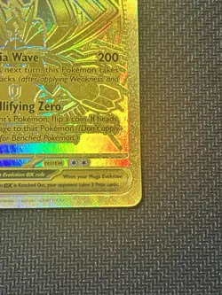 Pokemon Mega Zygarde EX 124/088 Gold Full Art Holo Perfect Order HP 310 ENG - Image 5