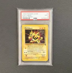 1999 POKEMON MOVIE PROMO ELECTABUZZ #2 PSA 9 BLACK STAR WOTC PROMO - Image 1