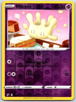 Milcery 086/192 Common Rebel Clash Pokemon Reverse Holo Near Mint - Image 1