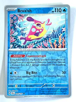 Bruxish 049/191 Reverse Holo Uncommon Surging Sparks Pokemon TCG - Near Mint NM - Image 1