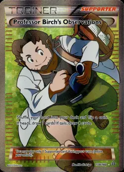 Professor Birch's Observations 159/160 LP Ultra Rare Primal Clash Pokemon Holo - Image 1