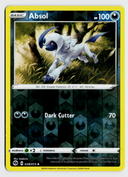 Absol 038/073 Pokemon TCG SWSH: Champion's Path Reverse Holo NM - Image 1
