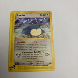 Snorlax Common Skyridge 100/144 NON HOLO Pokemon E-Reader - Image 2