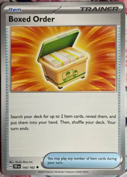 Boxed Order - 143/162 - Temporal Forces Pokemon 2024 - Image 1