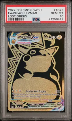 Pokemon Pikachu VMAX TG29/TG30 Swsh11 Lost Origin Ultra Rare Holo PSA 10 2022 - Image 1
