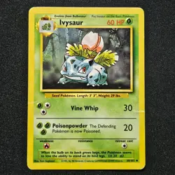 Pokemon IVYSAUR 30/102 BASE SET UNLIMITED - Image 1